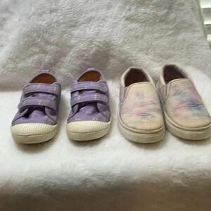 Girl Cat & Jack Purple & Tie-Dye Sneakers - Size 10 & 11